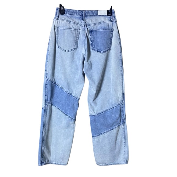 Y2K Hollister Womens Patchwork Ultra High Rise Dad Jeans Size 26 Festival Boho - Picture 5 of 10
